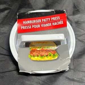 White Hamburger Patty Press - Unbranded